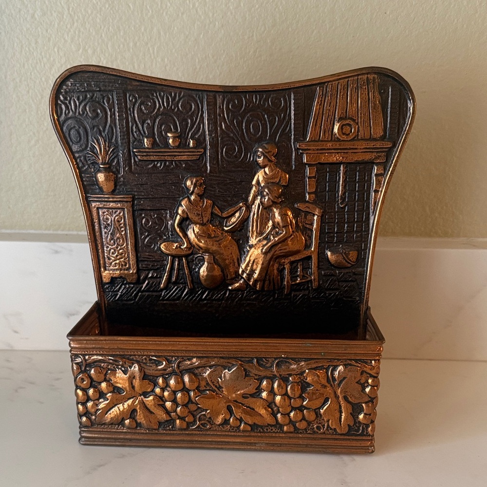 Vintage Copper Wall Pocket Made in Belgium